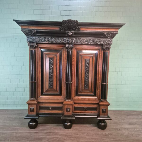 Holländischer Barockschrank 1800 Palisander – Bild 2