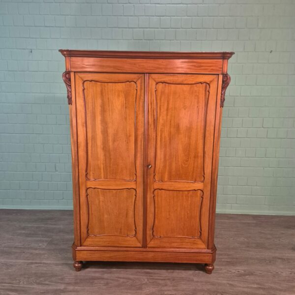 Kleiderschrank Schrank Biedermeier 1850 Mahagoni – Bild 2