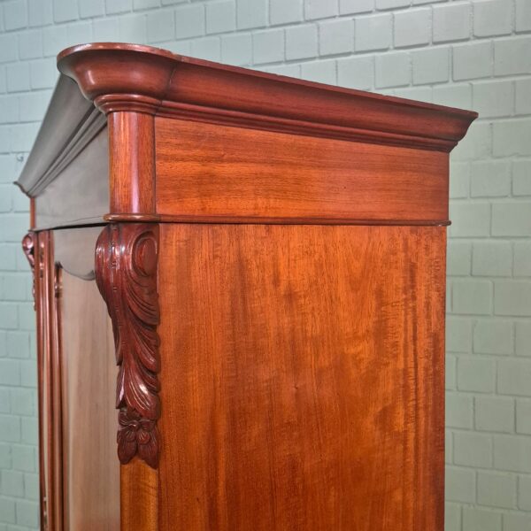 Kleiderschrank Schrank Biedermeier 1850 Mahagoni – Bild 6