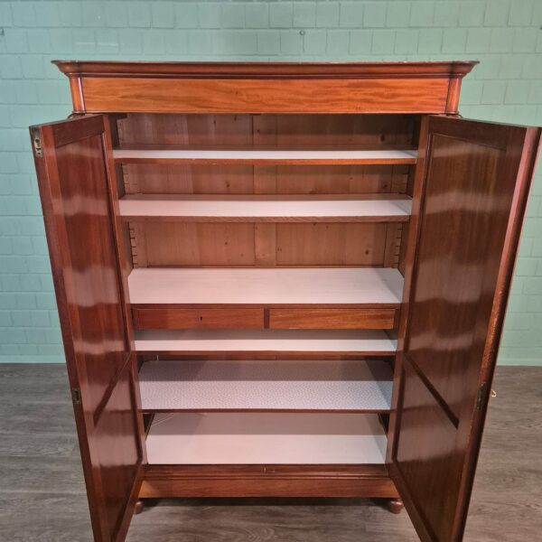 Kleiderschrank Schrank Biedermeier 1850 Mahagoni – Bild 7