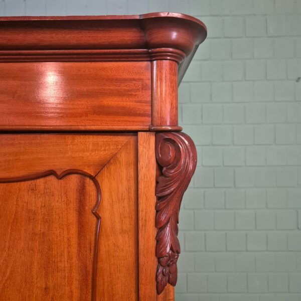 Kleiderschrank Schrank Biedermeier 1850 Mahagoni – Bild 5