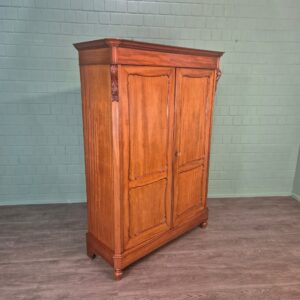 Kleiderschrank Schrank Biedermeier 1850 Mahagoni