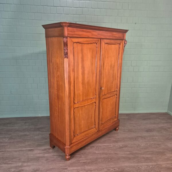 Kleiderschrank Schrank Biedermeier 1850 Mahagoni