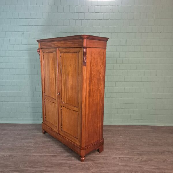 Kleiderschrank Schrank Biedermeier 1850 Mahagoni – Bild 3