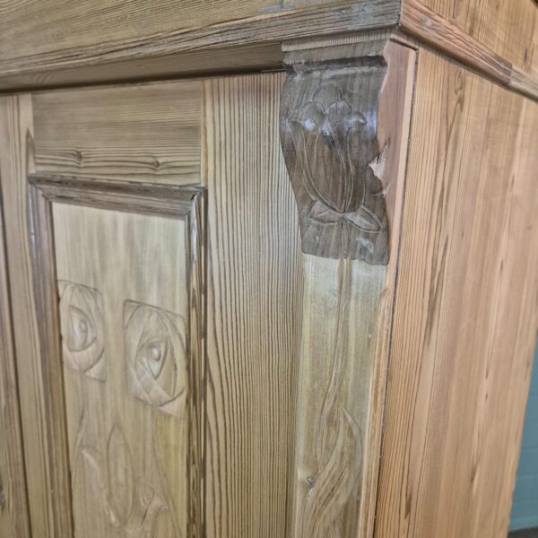 Schrank Kleiderschrank Jugendstil 1900 Kiefer – Bild 10