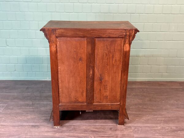 Beistellschrank Halbschrank Gründerzeit 1880 Eiche – Bild 7