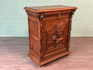 Beistellschrank Halbschrank Gründerzeit 1880 Eiche