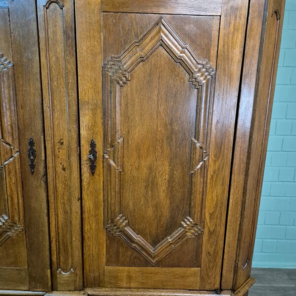Schrank Kleiderschrank Barock 1780 Eiche – Bild 11