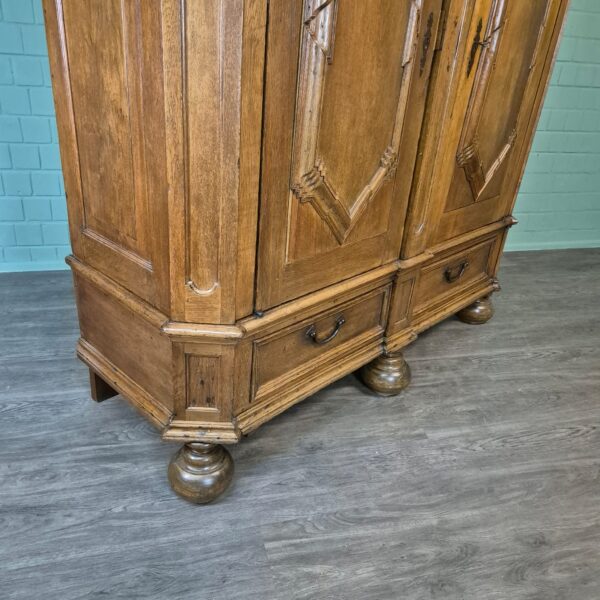 Schrank Kleiderschrank Barock 1780 Eiche – Bild 8