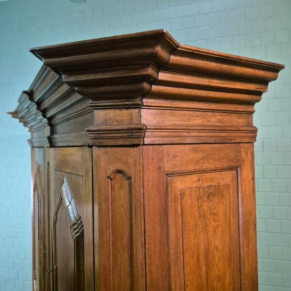 Schrank Kleiderschrank Barock 1780 Eiche – Bild 14