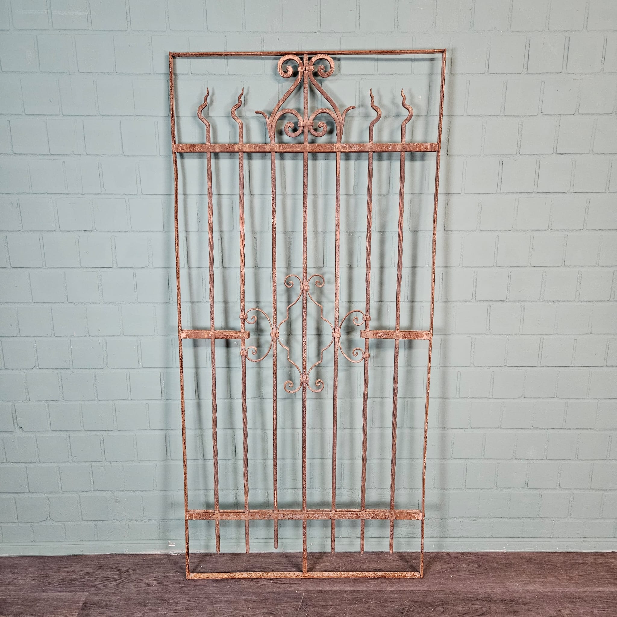 Zaunelement Gartenzaun Jugendstil 1910 Schmiedeeisen – Bild 3