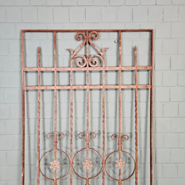 Zaunelement Gartenzaun Jugendstil 1910 Schmiedeeisen – Bild 3