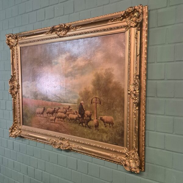 Gemälde Kunstwerk Paul Henry Schouten Antik – Bild 4