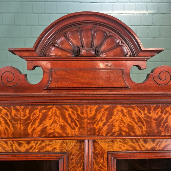 Vitrine Aufsatzschrank Gründerzeit 1880 Birke – Bild 11