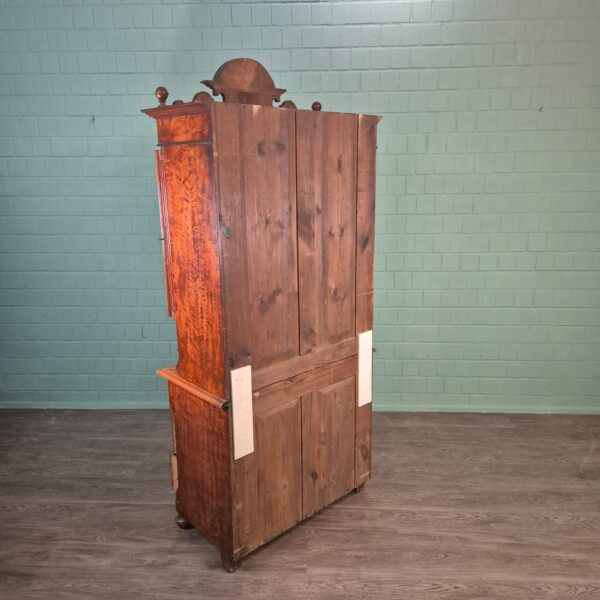 Vitrine Aufsatzschrank Gründerzeit 1880 Birke – Bild 20