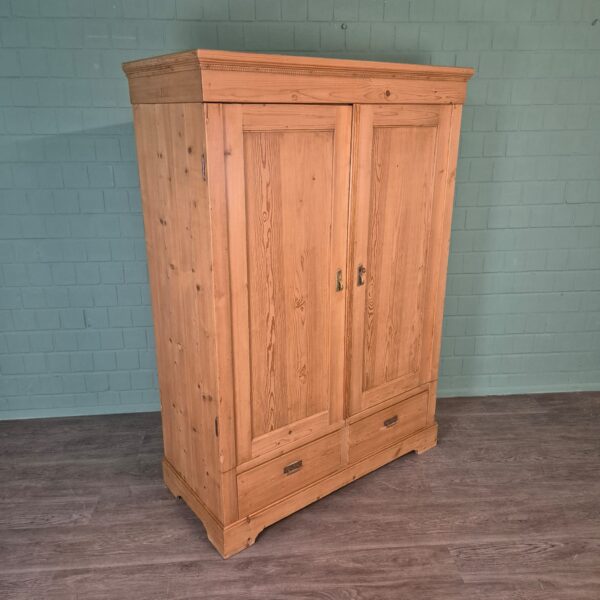 Schrank Kleiderschrank Jugendstil 1900 Kiefer – Bild 2