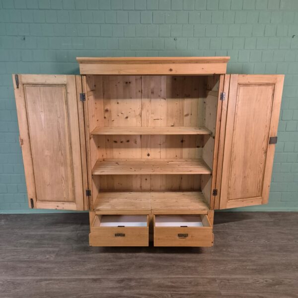 Schrank Kleiderschrank Jugendstil 1900 Kiefer – Bild 5