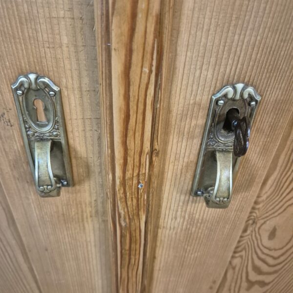 Schrank Kleiderschrank Jugendstil 1900 Kiefer – Bild 3
