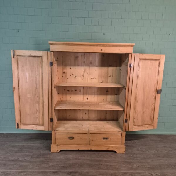 Schrank Kleiderschrank Jugendstil 1900 Kiefer – Bild 4