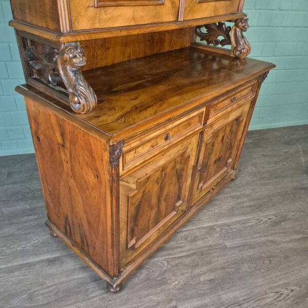 Buffetschrank Schrank Gründerzeit 1880 Nussbaum – Bild 8