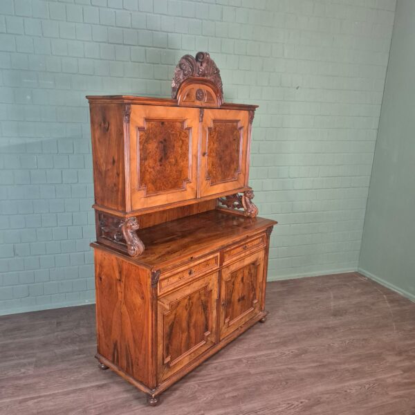 Buffetschrank Schrank Gründerzeit 1880 Nussbaum