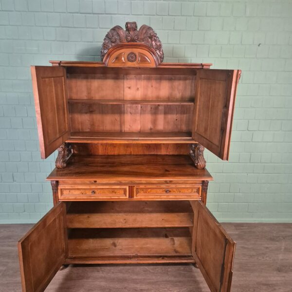 Buffetschrank Schrank Gründerzeit 1880 Nussbaum – Bild 11