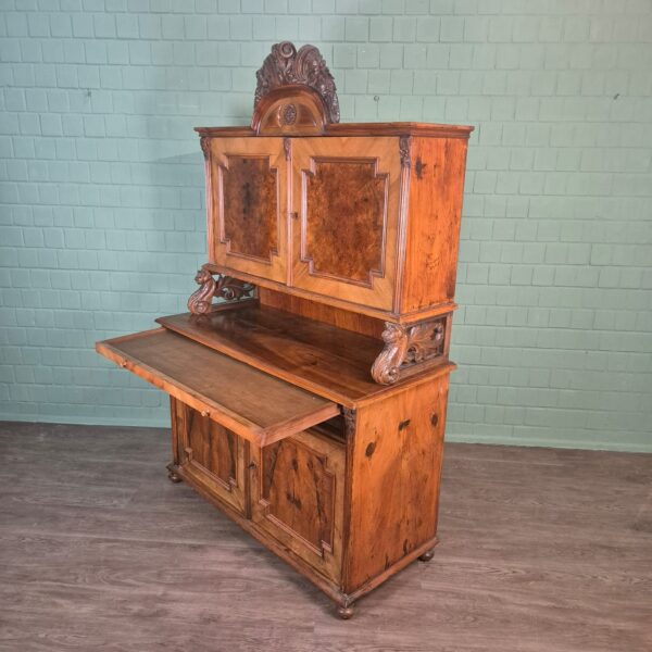 Buffetschrank Schrank Gründerzeit 1880 Nussbaum – Bild 4
