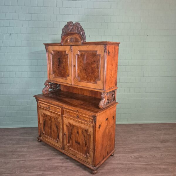 Buffetschrank Schrank Gründerzeit 1880 Nussbaum – Bild 3