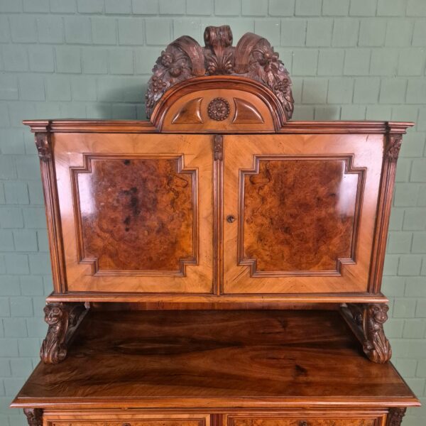 Buffetschrank Schrank Gründerzeit 1880 Nussbaum – Bild 5