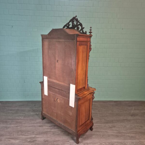 Vitrine Geschirrschrank Louis Philippe 1880 Mahagoni – Bild 25
