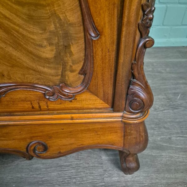 Vitrine Geschirrschrank Louis Philippe 1880 Mahagoni – Bild 8