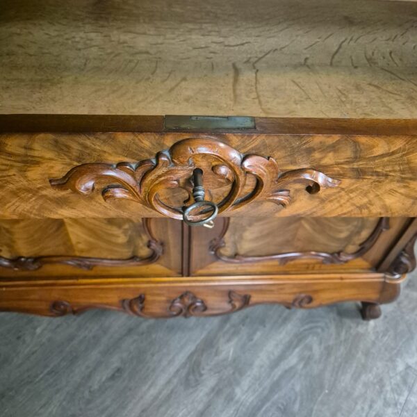 Vitrine Geschirrschrank Louis Philippe 1880 Mahagoni – Bild 24
