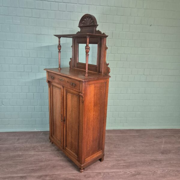 Vertiko mit Aufsatz Jugendstil 1910 Eiche