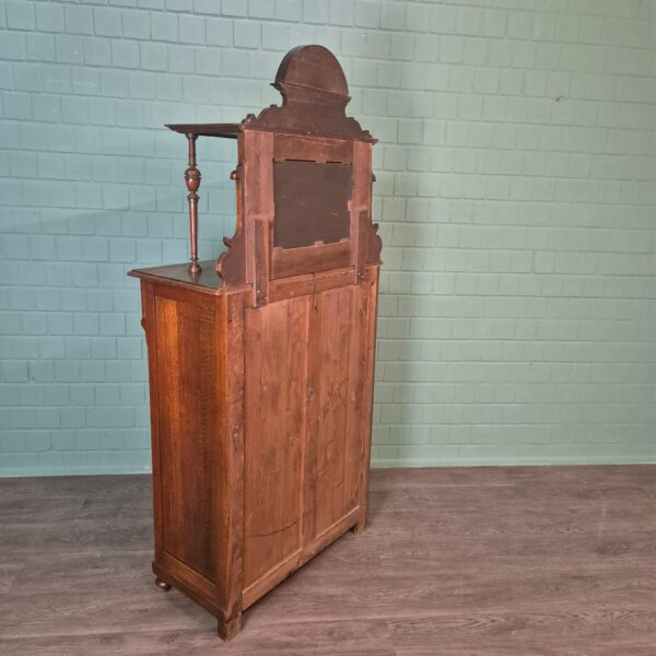 Vertiko mit Aufsatz Jugendstil 1910 Eiche – Bild 12