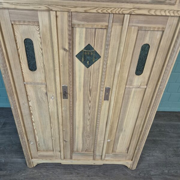 Vertiko mit Aufsatz Jugendstil 1910 Kiefer – Bild 8