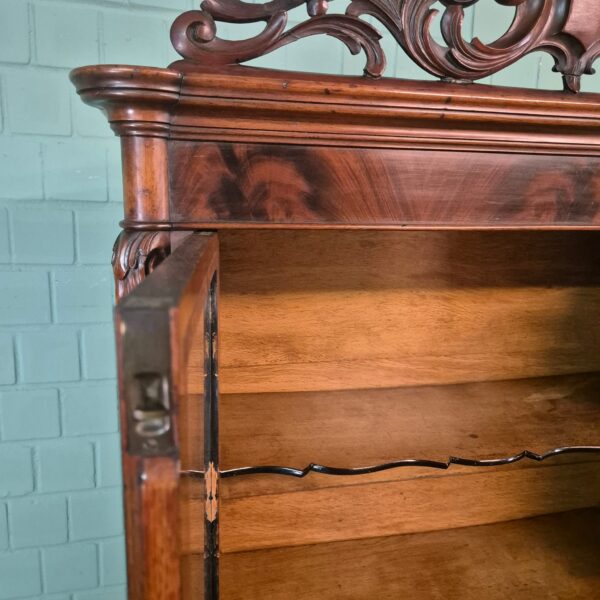 Vitrine Geschirrschrank Louis Philippe 1870 Mahagoni – Bild 11