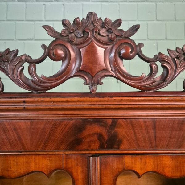 Vitrine Geschirrschrank Louis Philippe 1870 Mahagoni – Bild 8