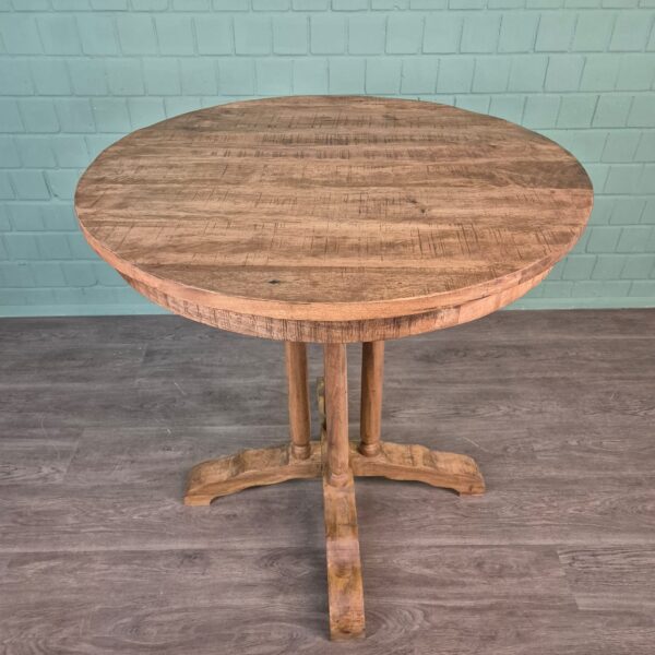 Stehtisch Bartisch Mangoholz Ø 1,00 m – Bild 6