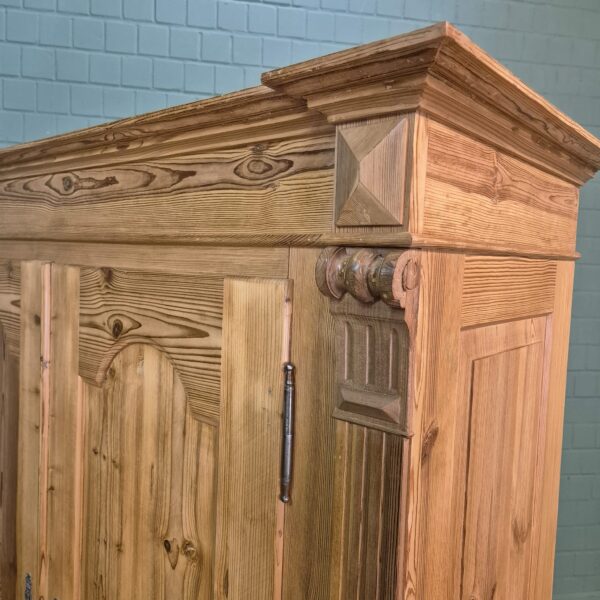 Schrank Kleiderschrank Gründerzeit 1880 Kiefer – Bild 8