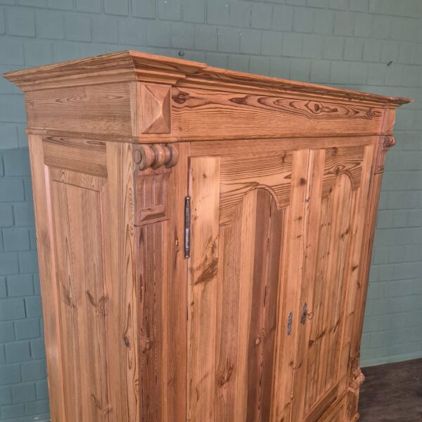 Schrank Kleiderschrank Gründerzeit 1880 Kiefer – Bild 4