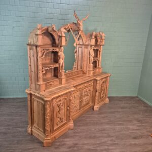 Buffetschrank Jagd-Schrank Jugendstil 1920 Kiefer