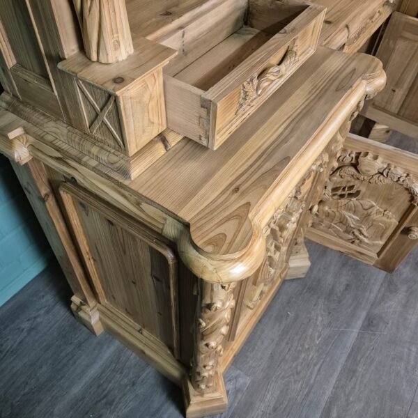Buffetschrank Jagd-Schrank Jugendstil 1920 Kiefer – Bild 17