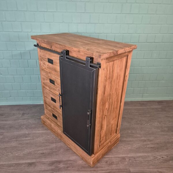 Kommode Beistellschrank Teakholz 1,01 m – Bild 3