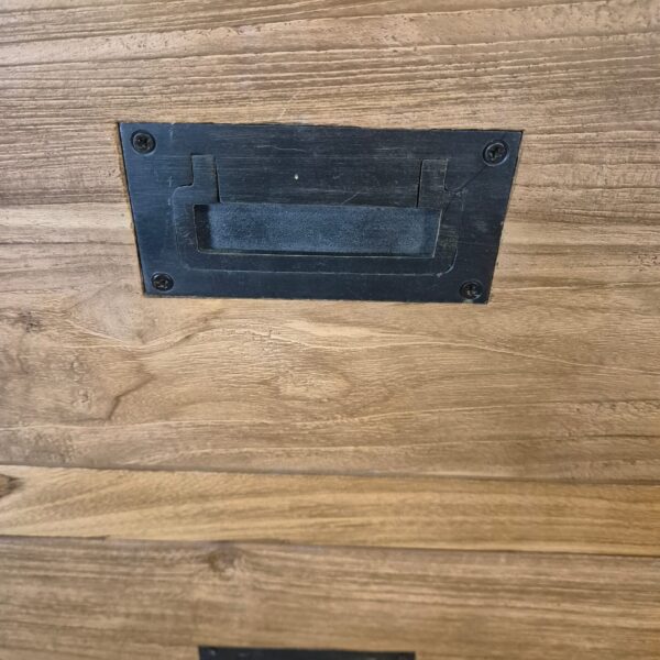Kommode Beistellschrank Teakholz 1,01 m – Bild 4