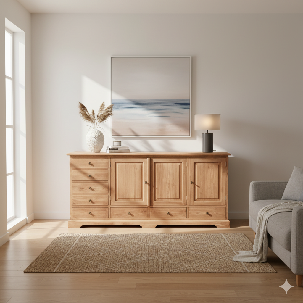 Anrichte Sideboard Teakholz 2,00 m – Bild 2