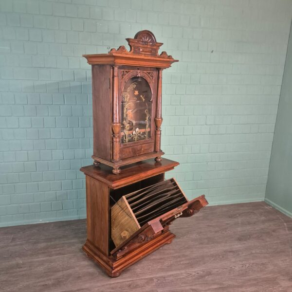 Spieluhr Adler Gründerzeit 1880 Nussbaum – Bild 9