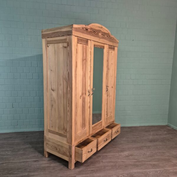 Schrank Kleiderschrank Jugendstil 1910 Kiefer – Bild 10