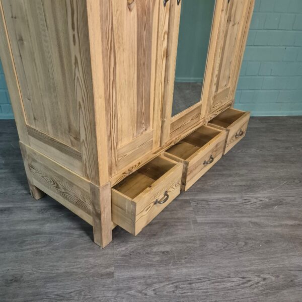 Schrank Kleiderschrank Jugendstil 1910 Kiefer – Bild 11