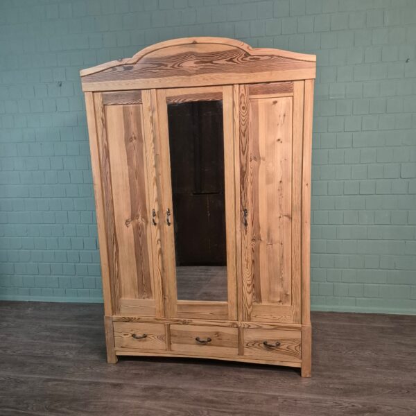 Schrank Kleiderschrank Jugendstil 1910 Kiefer – Bild 2