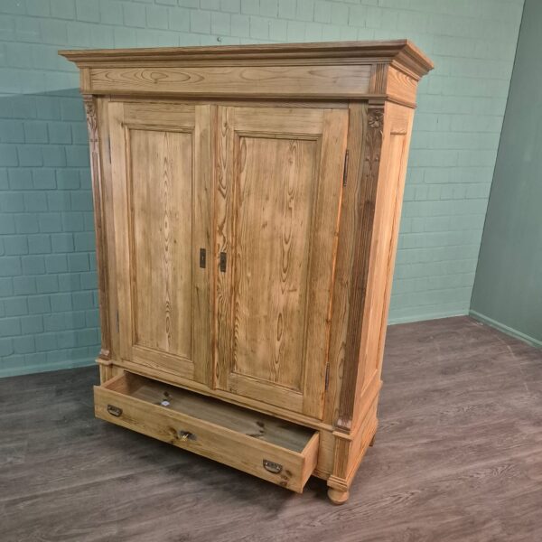 Schrank Kleiderschrank Gründerzeit 1880 Kiefer – Bild 11
